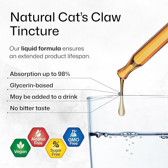 BIO KRAUTER Lemon Balm Tincture 2 Fl. Oz. & Cat's Claw Tincture 2 Fl. Oz.