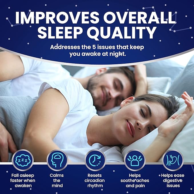 '+ Megastrain Probiotics for Women 100% Drug-Free & Non-Habit-Forming – Clinically Formulated Supplement - Proprietary Blend of Melatonin