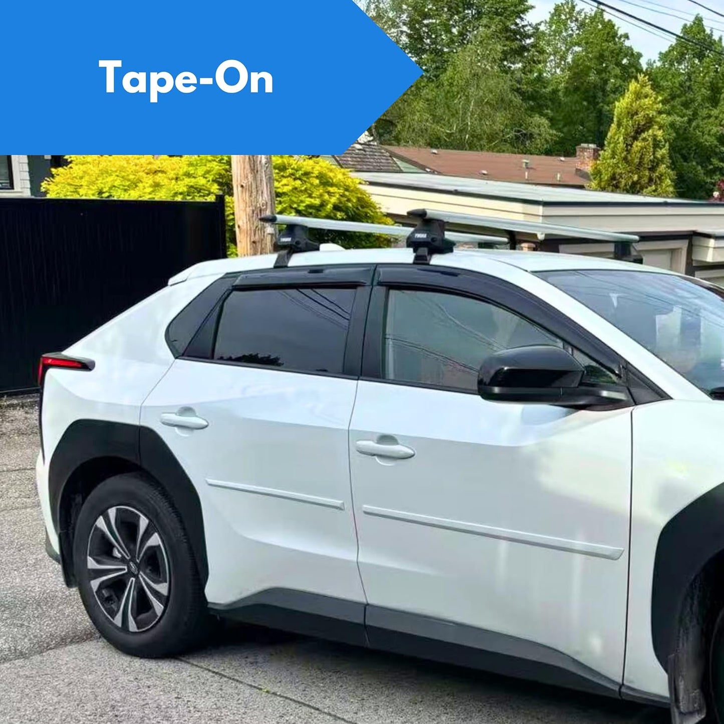KPY Window Visor Compatible with Lexus NX250 NX350 NX350h NX450h+ 2022-2024, 4PC Rain Guard Side Window Vent Deflectors Tape-On Style, 2022 2023 2024