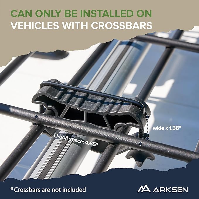 ARKSEN 64 x 34 x 6 Inch Universal Roof Rack with Extension, Cargo Net, 2 Straps, 150 LBS Heavy Duty Capacity Rooftop Cargo Basket for SUV, Truck, RV, Pickup