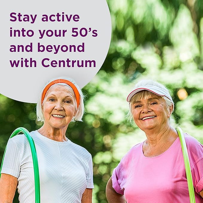 Centrum Silver Women's Multivitamin for Women 50 Plus, Multivitamin/Multimineral Supplement with Vitamin D3, B Vitamins, Non-GMO Ingredients, Supports Memory and Cognition in Older Adults - 100 Ct