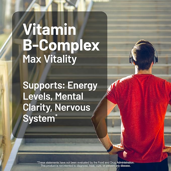NatureWise Vitamin B Complex for Women and Men - with Folic Acid Biotin B1 B2 B3 B6 B12 - Support Cellular Energy & Mental Clarity - Gluten & Dairy Free, Non-GMO - 60 Softgels[2-Month Supply]