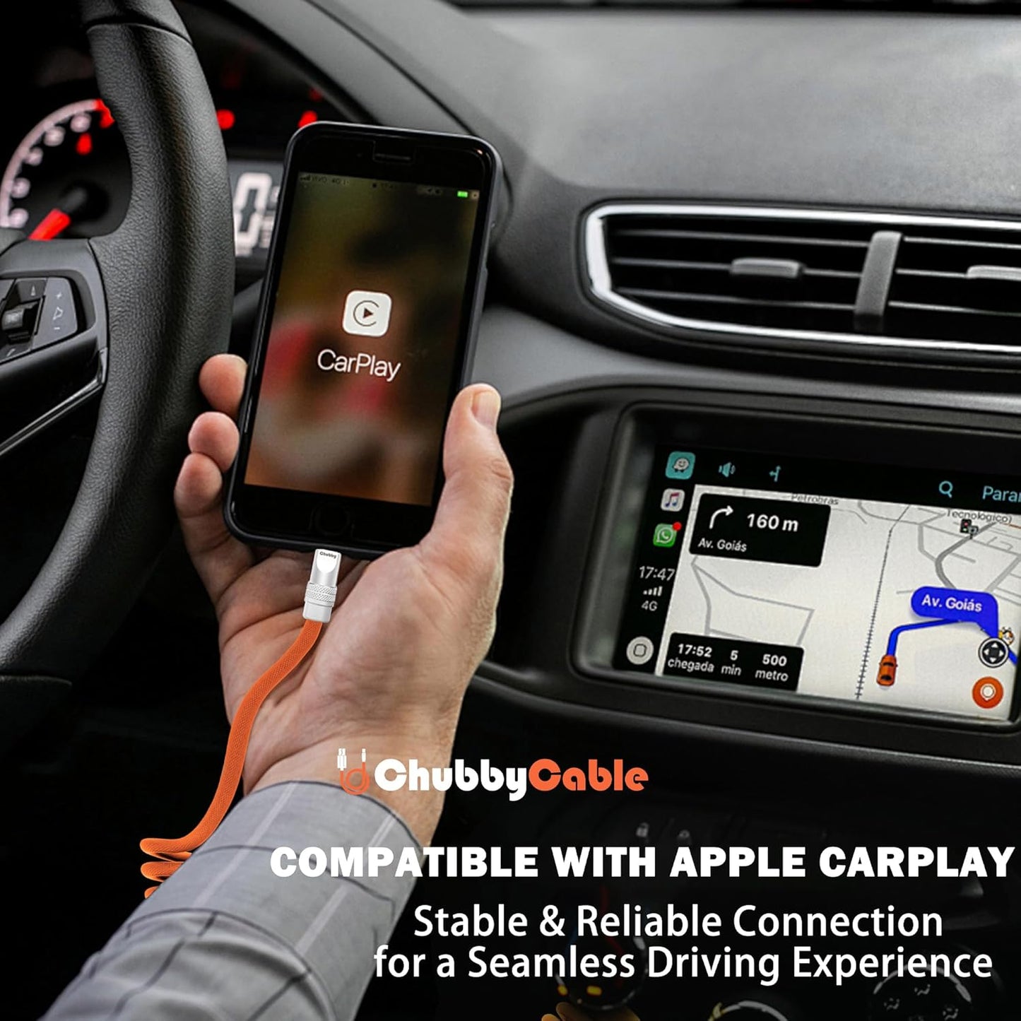 chubbycable Curly Chubby - Retractable Fast Charging Cable 240W Coiled Charger Cord for Car Durable USB-C Cable for Phones, Tablets and More, Yellow, Type-C to Type-C, 1.3FT-2.3FT