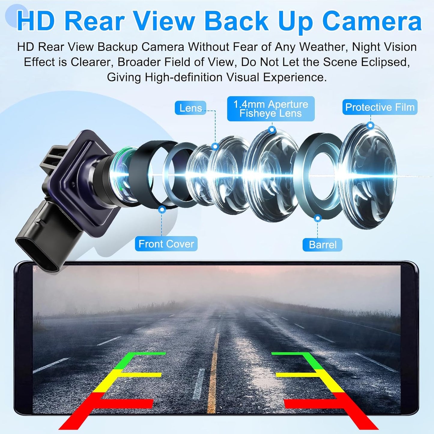 Backup Camera Compatible with Ford Fusion 2013 2014 2015 2016 Parking Assist Rear View Camera ES7T-19G490-AA ES7Z-19G490-A DS7Z-19G490-A DS7T-19G490-DD E1GT-19G490-BB