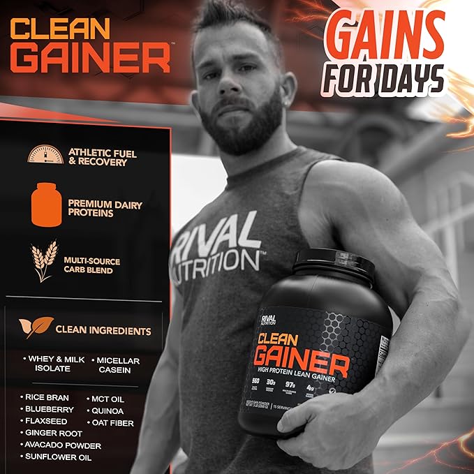 Rival Nutrition Clean Gainer - Cookies & Cream, 5lbs