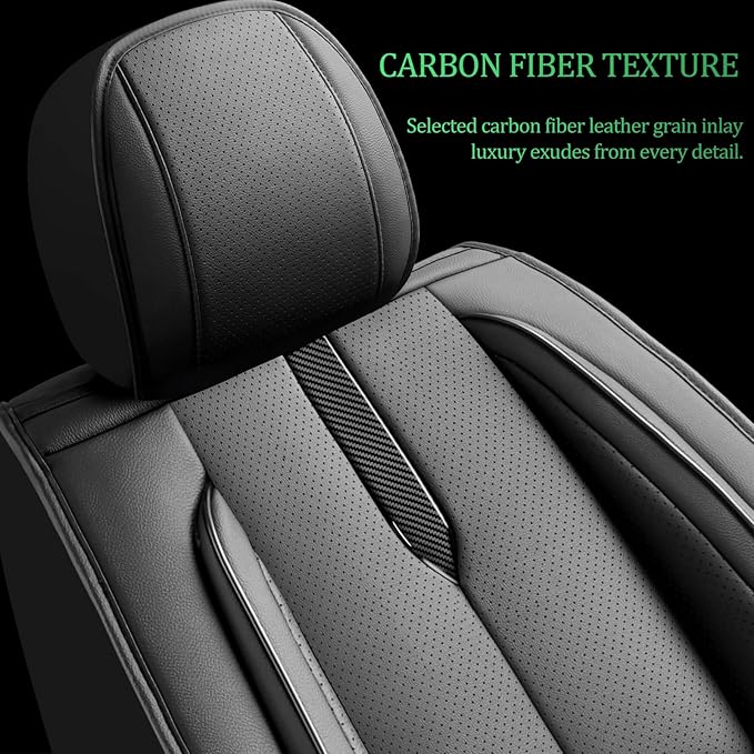 Fit Accent Car Seat Covers for Hyundai Accent 2006-2025 2026 -Upgraded Premium Waterproof & Breathable Leather,Airbag Compatible,All-Weather Seat Cushion Protector,Full Set,Black