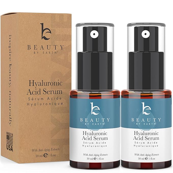 Face Serum - Hyaluronic Acid Serum for Face Anti Aging Serum with Hyaluronic Acid & Aloe Vera Hydrating Serum, Anti Wrinkle Serum for Face (2 Fl Oz)