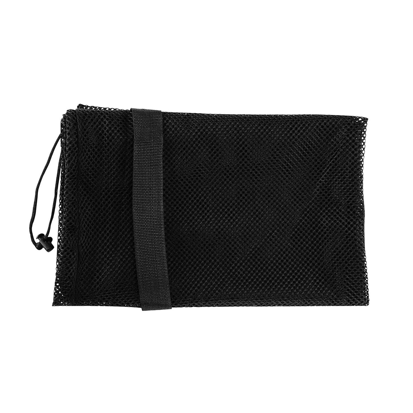 Super Z Outlet Sports Ball Bag Drawstring Mesh - Extra Large Professional Equipment with Shoulder Strap Black (30" x 40" Inches)