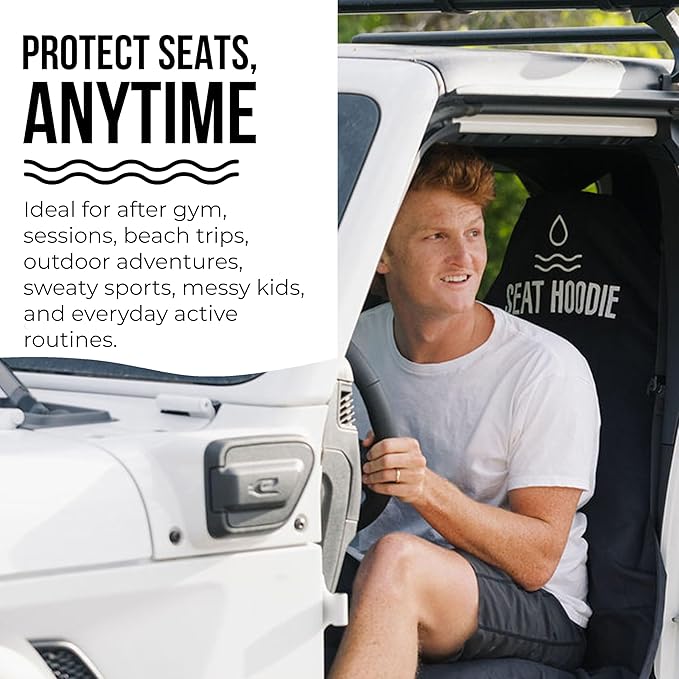 Car Seat Towel | Premium Microfiber Towel Seat Covers for Cars | Universal Fit & Machine Washable | Portable Car Seat Towel Cover After Gym, Yoga, Beach Taupe