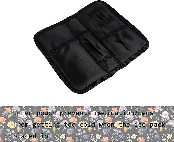 apollo walker Insulin Cooler Travel Case Diabetic Medication Cooler with Ice Packs and Insulation Liner insulin cooler travel case tsa approved