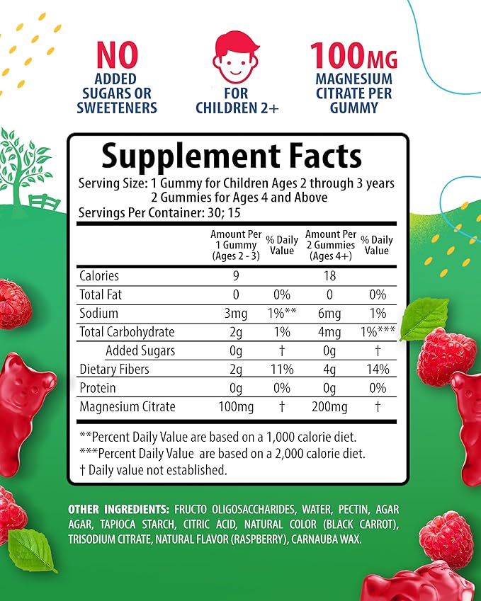 SUNNY SAM Magnesium Gummies for Kids and Vitamin D3 K2 Gummies 5000 IU.