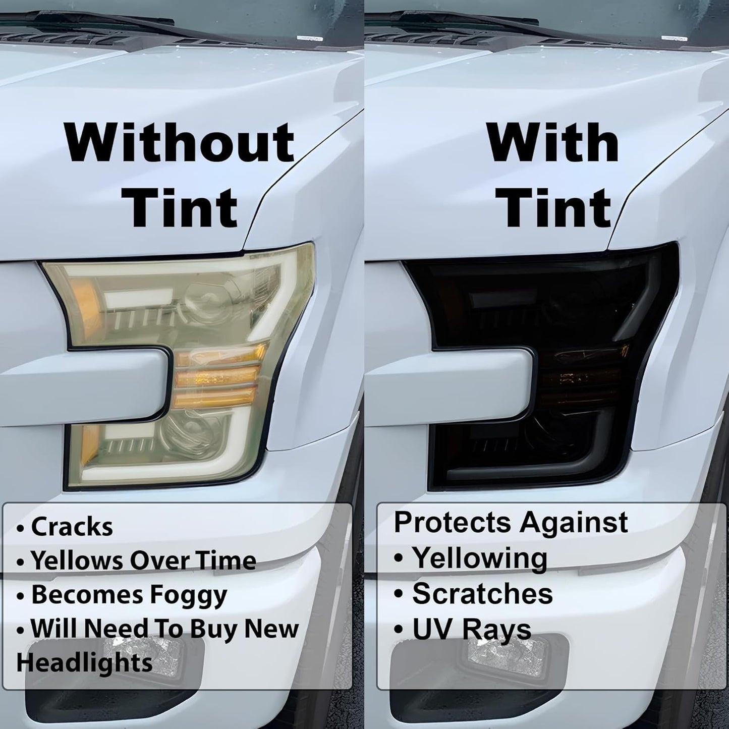 BOGAR TECH DESIGNS Rear Taillight Tail Light Tint Kit PPF Fits Cadillac Escalade (ESV) 2015-2020, Dark Smoke