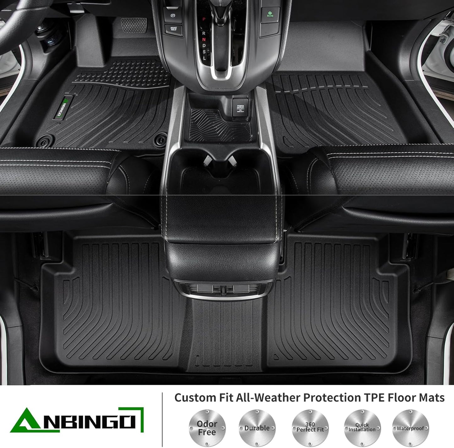 Floor Mats Custom for Subaru Crosstrek 2024 2025 & Subaru Impreza 2024 2025 All Weather Protection TPE Waterproof Non-Slip Car Floor Liners 1st & 2nd Row Set Accessories Black