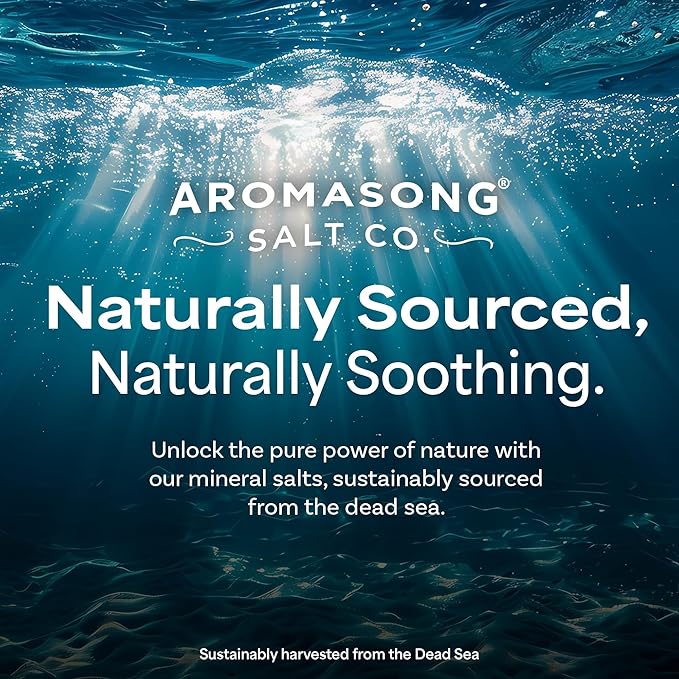 Aromasong RAW Magnesium Flakes + OptiMSM for Soaking 3 LB Resealable Pack - Muscle Relaxing Organic Bath Salts Magnesium Chloride Flakes, Mineral Soak.