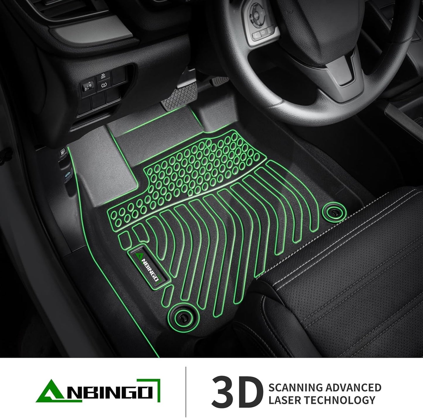ANBINGO® Floor Mats & Cargo Liner Custom for Kia K4 LX | LXS | EX | GT-Line | GT-Line Turbo 2025 All Weather Car Mats TPE Floor Liners K4 Accessories