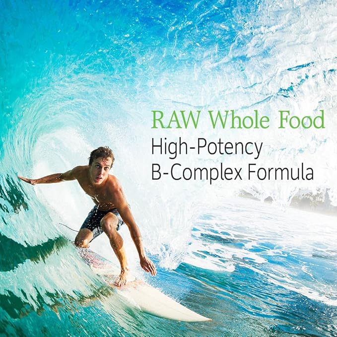 Garden of Life Raw B Complex - Vitamin Code - 60 Vegan Capsules, High Potency Vitamins for Energy & Metabolism with B2 Riboflavin, B1, B3, B6, Folate, B12 as Methylcobalamin & Biotin Plus Probiotics
