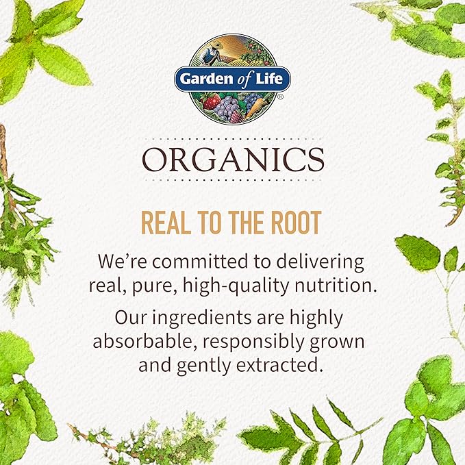 Garden of Life Organics Vitamins for Women 40+ - 60 Tablets, Womens Multi 40+, Vegan Vitamins for Women Over 40, Hormone & Breast Health Support Blend, Whole Food Womens Multivitamin