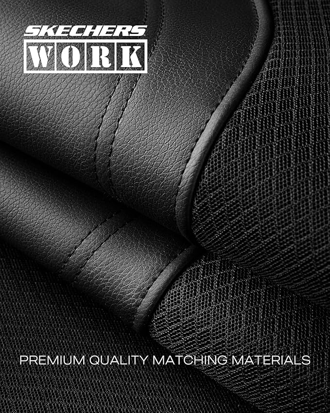 Skechers Car Seat Covers, Work Leather Seat Covers 5-Times Stronger Built-in Webbing, Oxford Fabric Front Seat Cover, Airbag Compatible, Automotive Comfort for Cars, Trucks, SUVs,Bule