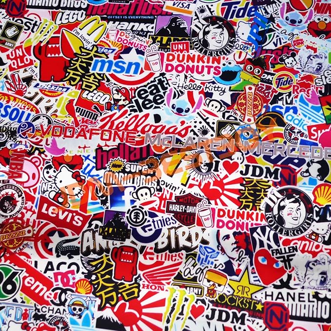 Free Tool Kit EZAUTOWRAP ES Bomber Hellaflush Anime Cartoon Car Vinyl Wrap Sticker Decal Air Release - 60"X84" (5FT X 7FT)