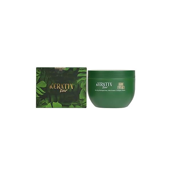 Hair Mask Deep Conditioner Treatment, Keratin Protein, Collagen, Repair & Dry Damaged Hair, All Types, Vitamin (Argan Oil Mask)