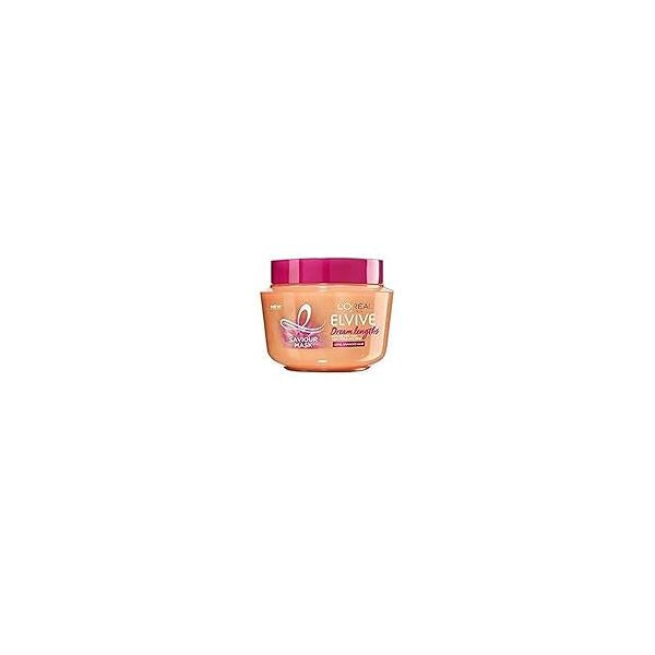 L'ORÉAL Elvive Dream Long Length-Saving Mask for and Straight Hair 300 ml (10.1 Fl Oz), 1 unit - Made in Italy, Bianco